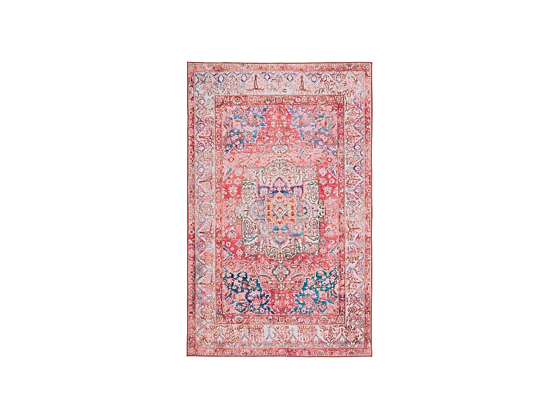 Tapis Rose/Crème 152 X 244 cm - Fleur