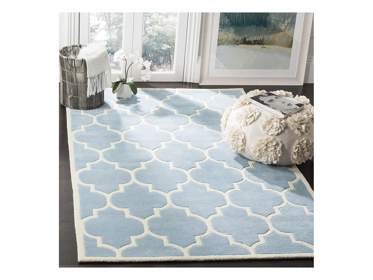 Tapis Bleu/Neutre 122 X 183 cm - Morton