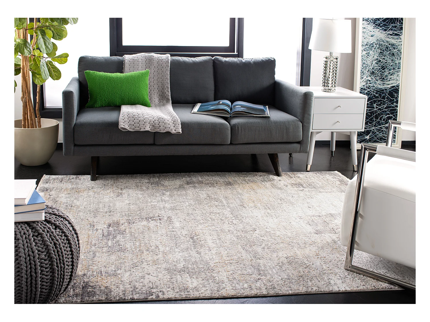 Tapis Gris 152 X 244 cm - Allyson