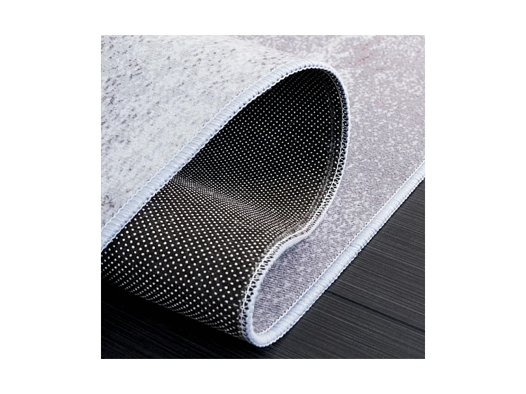 Tapis Gris/Rouge 183 X 183 cm - Iona