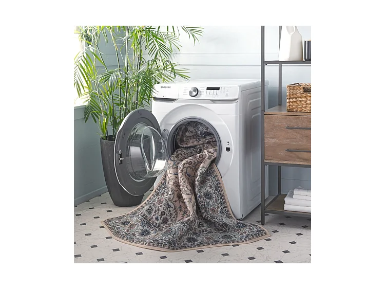 Tapis Vert/Beige 244 X 305 cm - Isleen