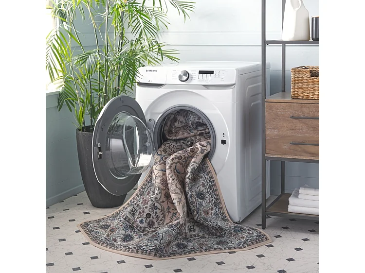 Tapis Vert/Beige 244 X 305 cm - Isleen