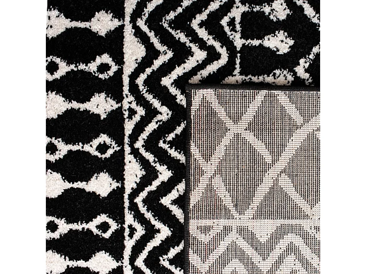 Tapis Noir/Neutre 91 X 152 cm - Cecilia