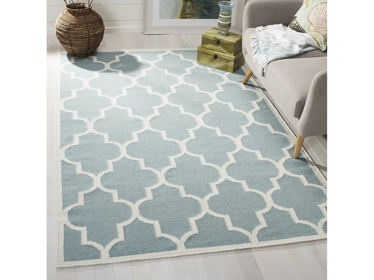 Tapis Bleu/Neutre 152 X 244 cm - Summer