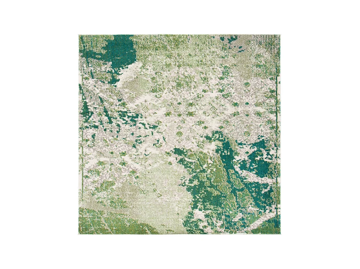 Tapis Vert/Ivoire 201 X 201 cm - Alethea