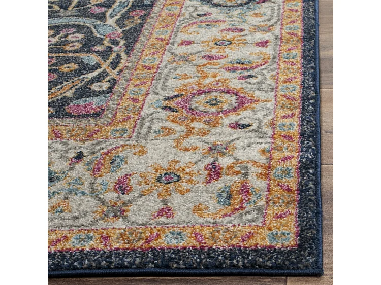 Tapis Bleu/Neutre 155 X 229 cm - Melvina