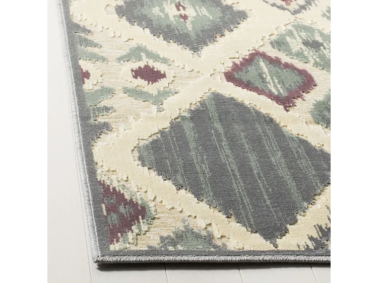 Tapis Gris/Multicolore 236 x 305 cm - Evadne