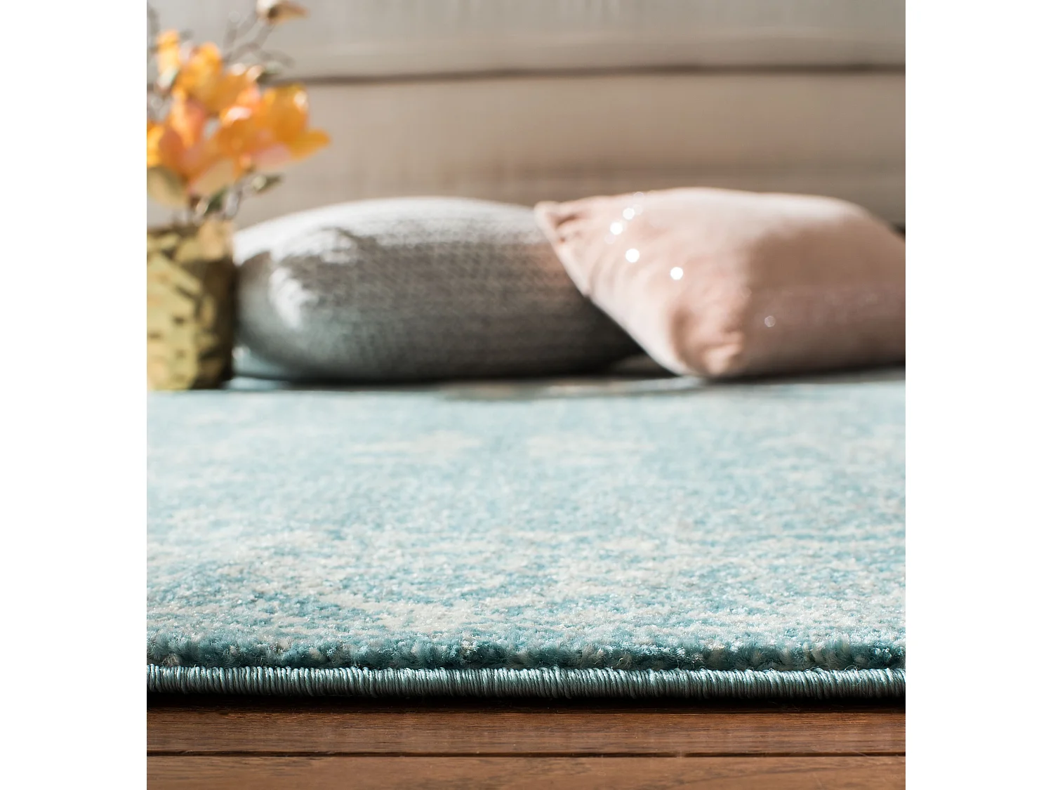 Tapis Bleu/Neutre 122 X 183 cm - Rhea