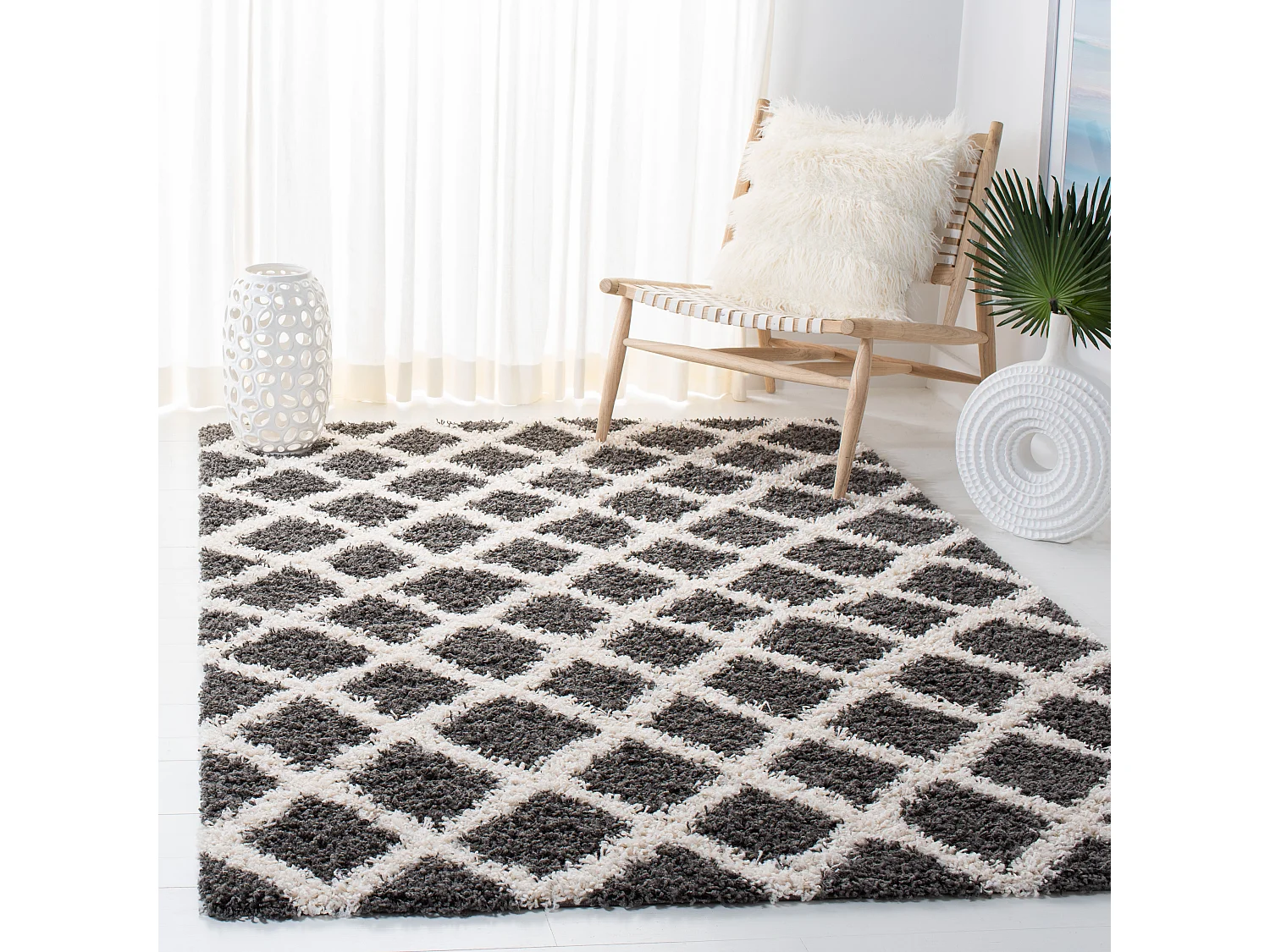 Tapis Gris/Neutre 122 X 183 cm - Natalia