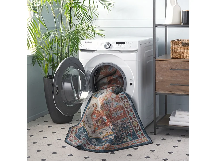 Tapis Bleu/Rouge 152 X 244 cm - Mirella