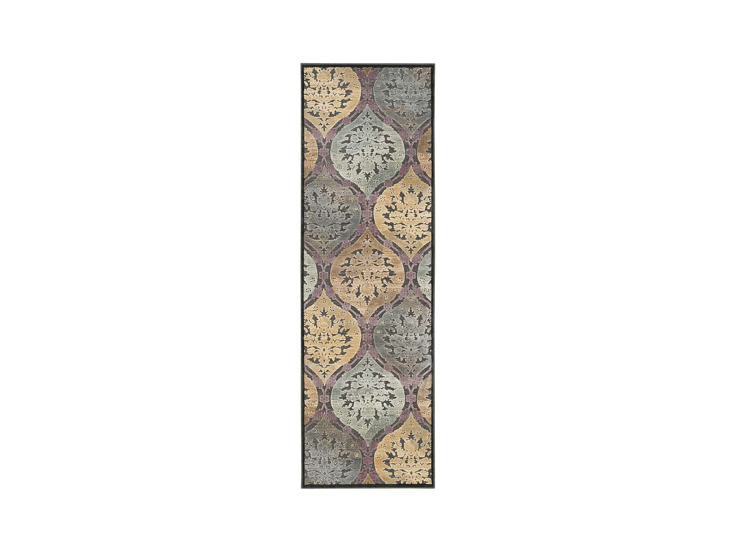 Tapis Gris/Multicolore 160 X 229 cm - Roseau