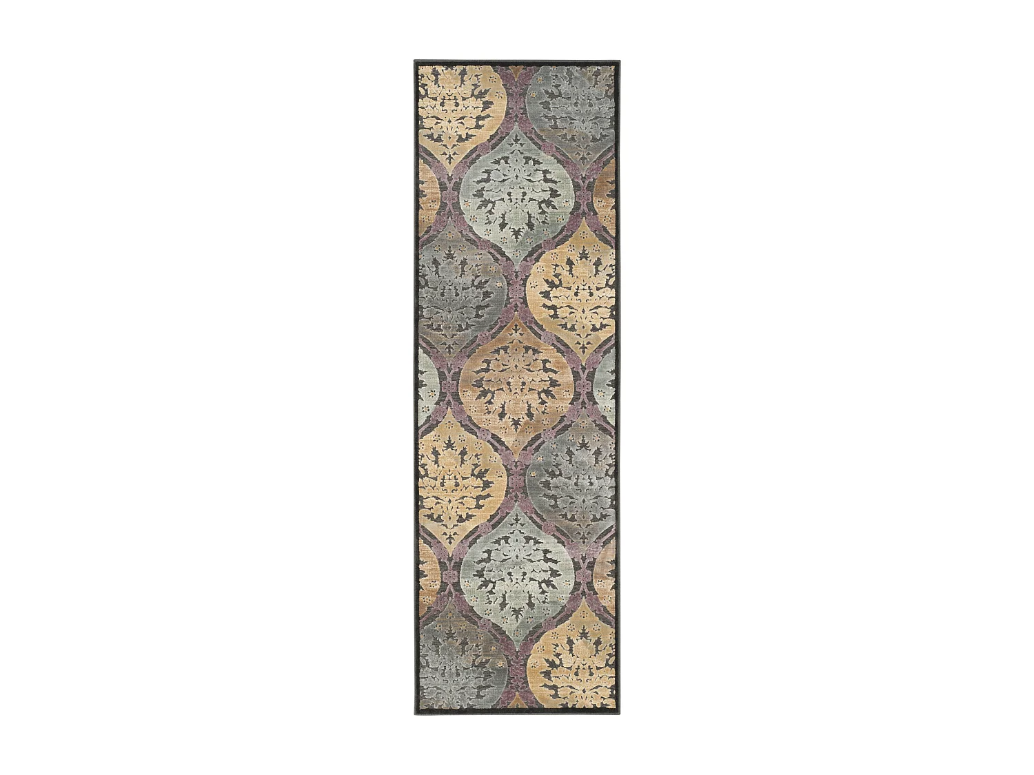 Tapis Gris/Multicolore 160 X 229 cm - Roseau