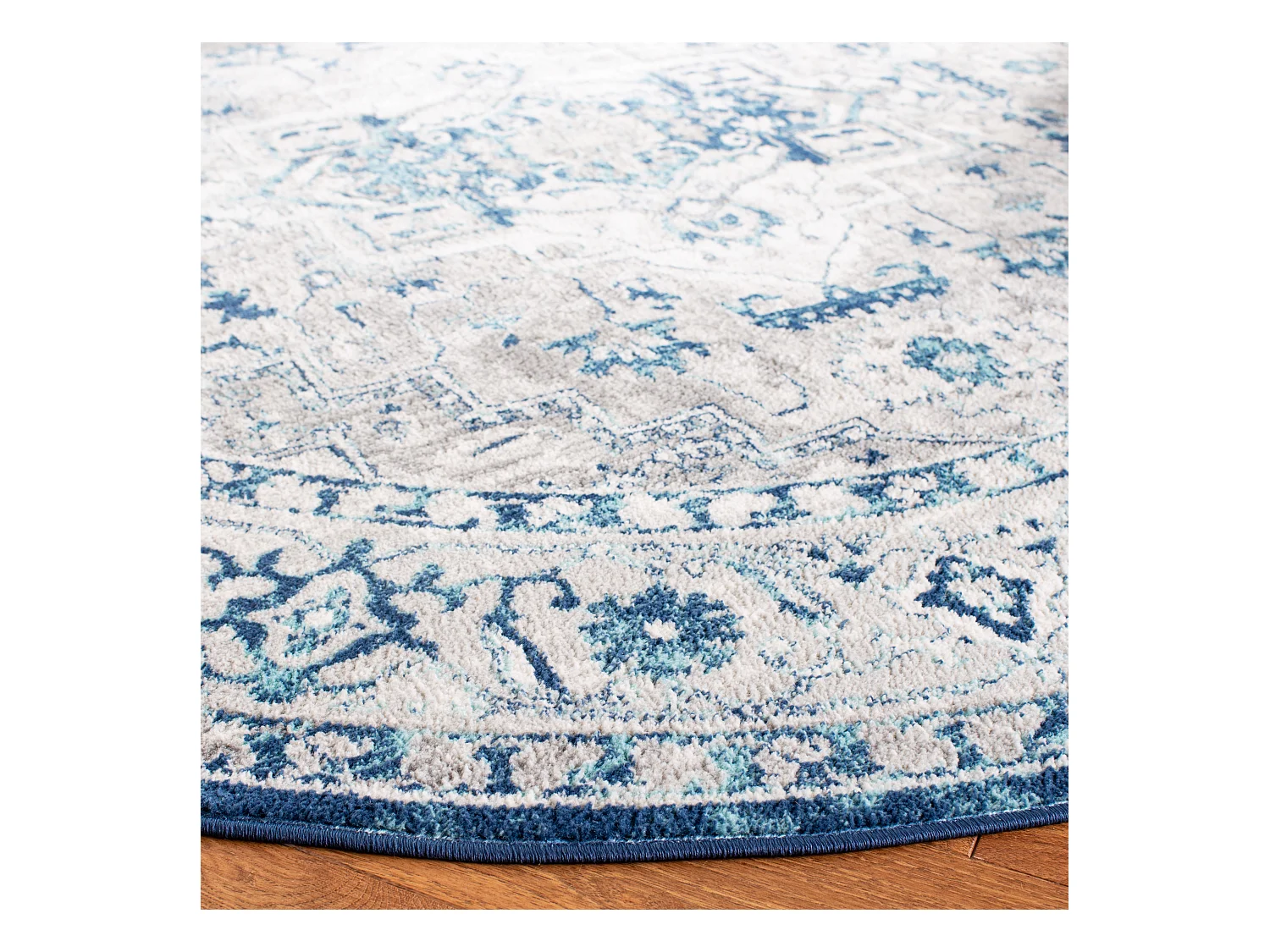 Tapis Gris/Bleu 201 X 201 cm - Russo