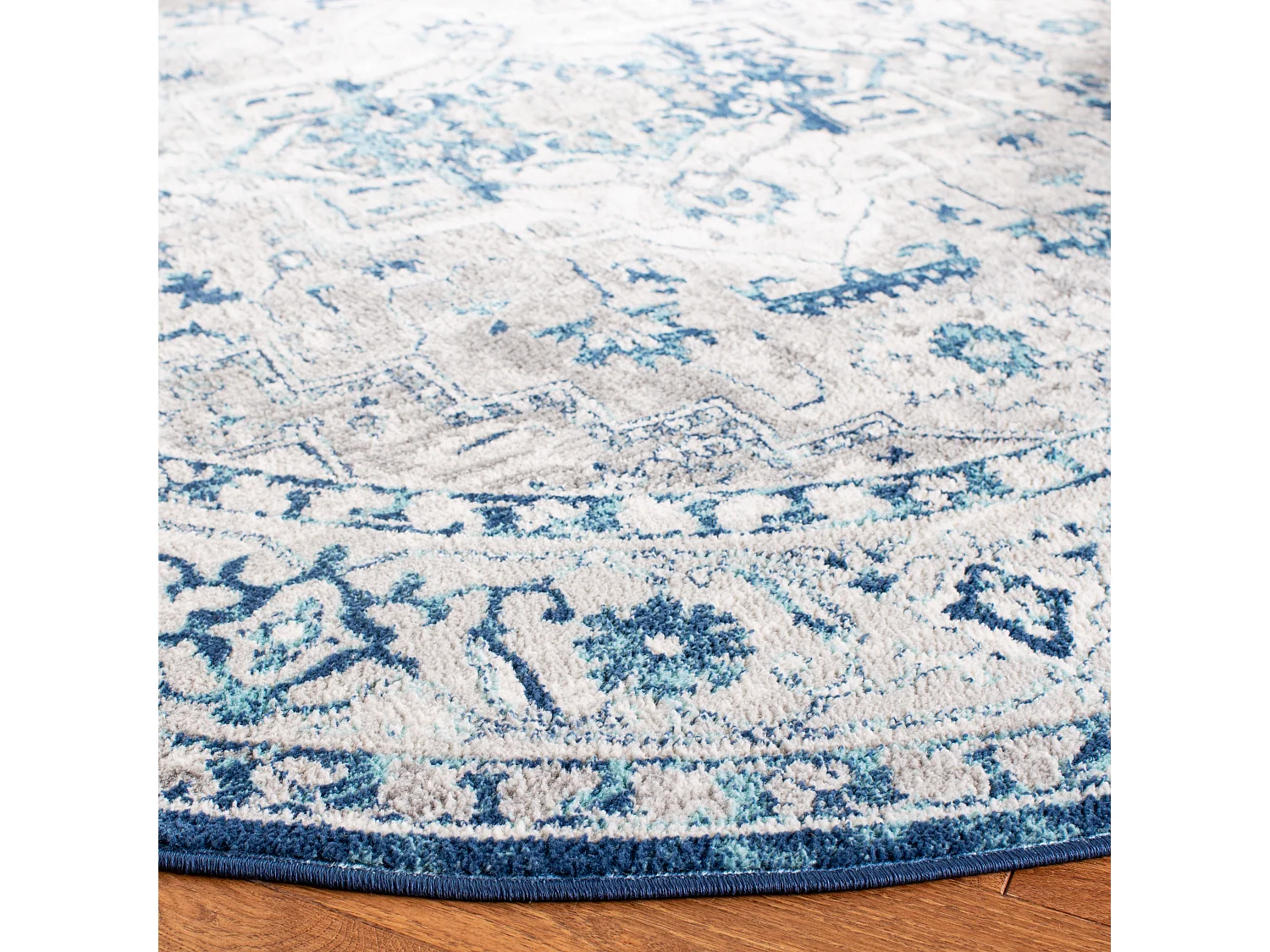 Tapis Gris/Bleu 201 X 201 cm - Russo