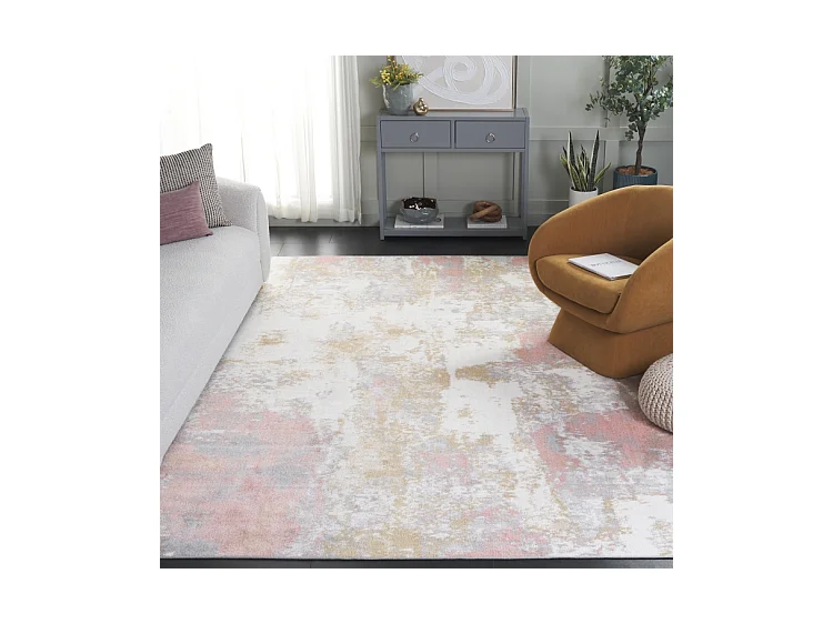 Tapis Rose/Gris 160 X 229 cm - Marcelline