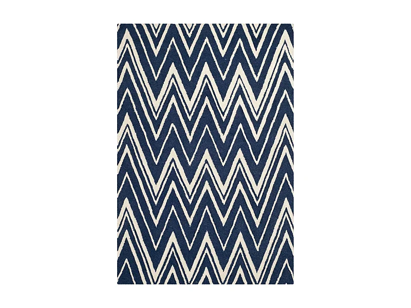 Tapis Bleu Marine/Neutre 122 X 183 cm - Thessaly