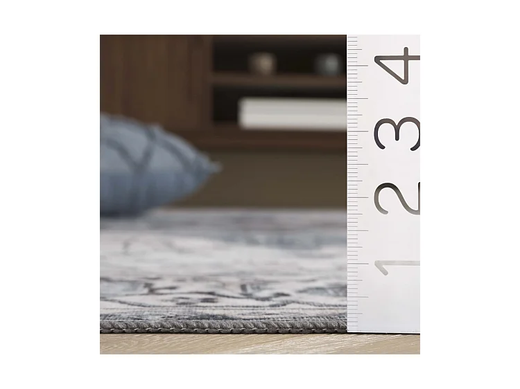 Tapis Ivoire/Bleu 76 X 183 cm - Coraline