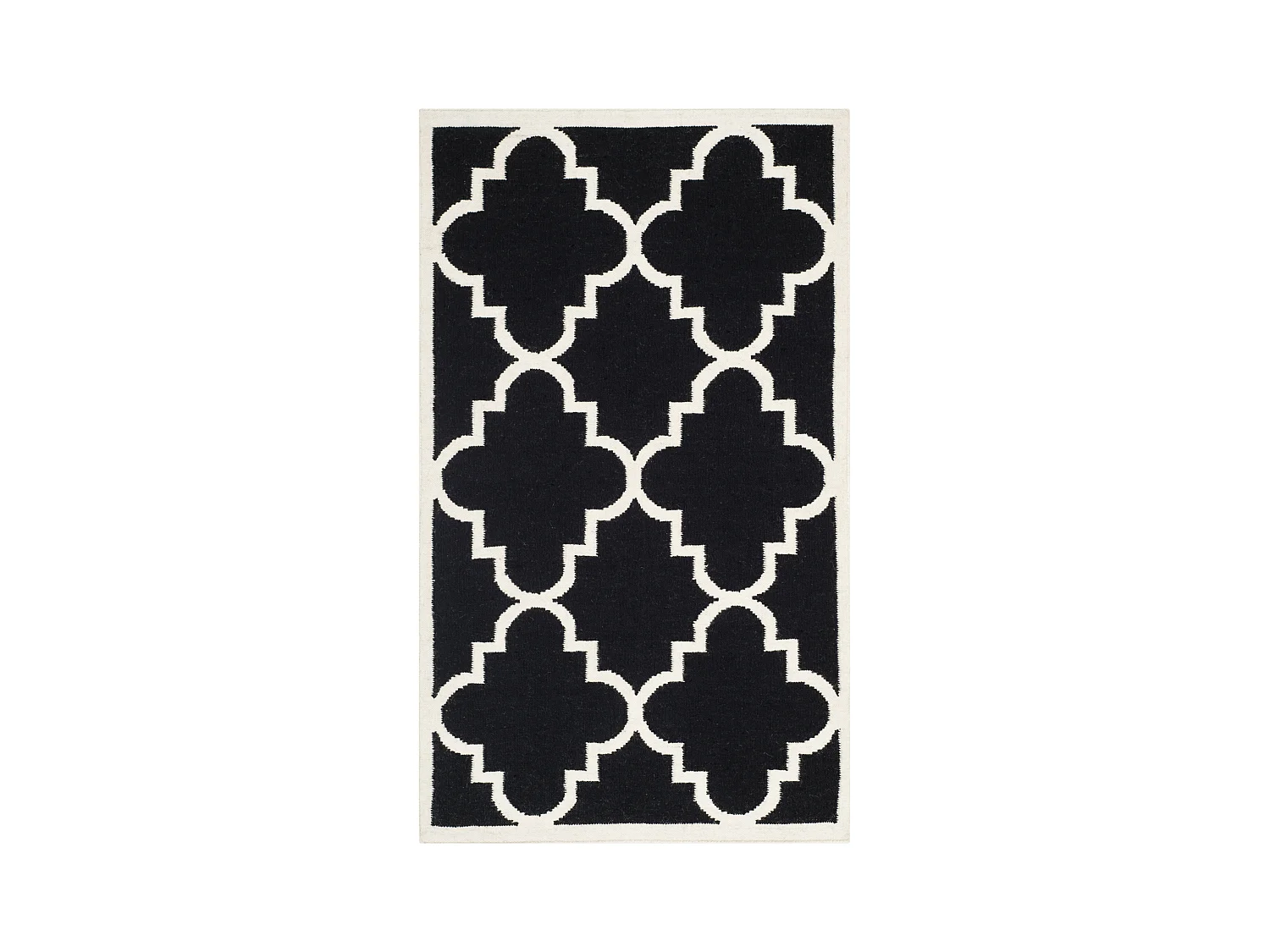 Tapis Noir/Neutre 122 X 183 cm - Nadia