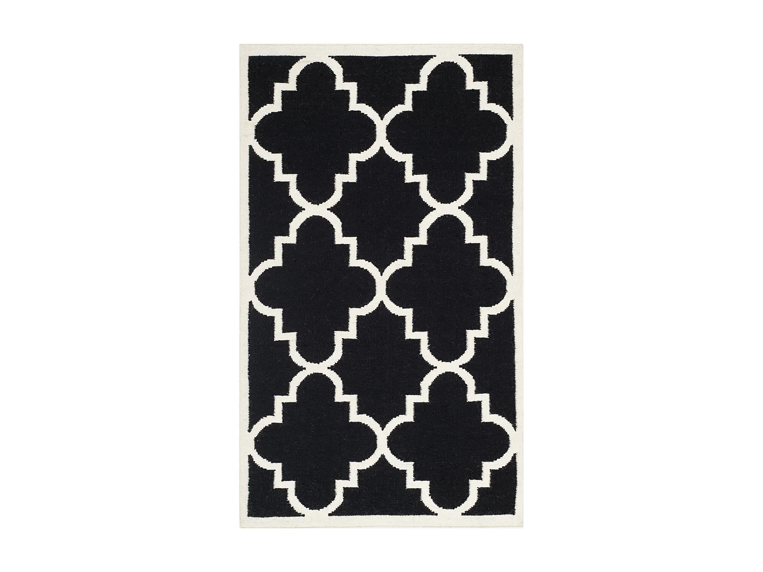 Tapis Noir/Neutre 122 X 183 cm - Nadia