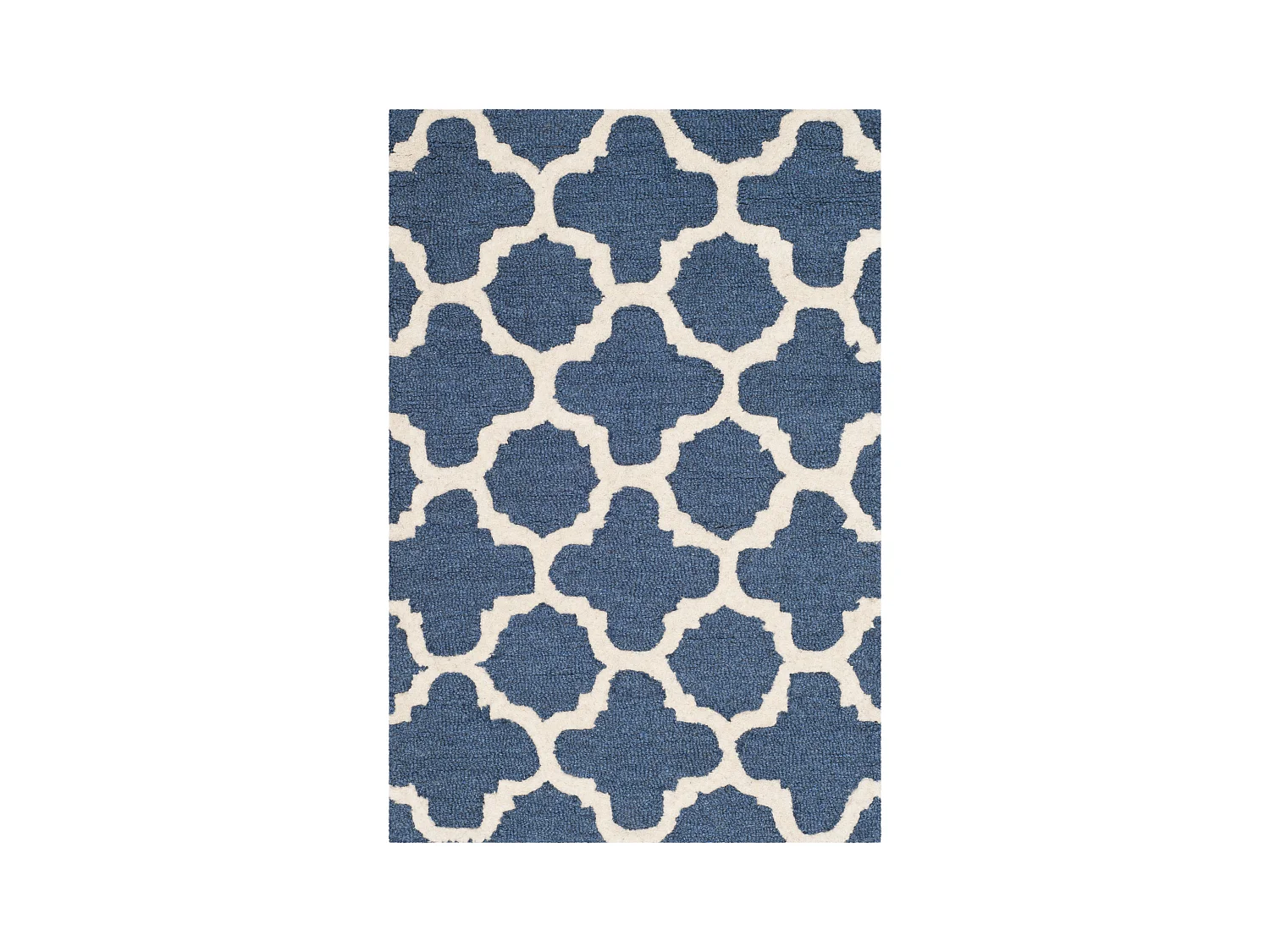 Tapis Bleu Marine/Neutre 61 X 91 cm - Bessa