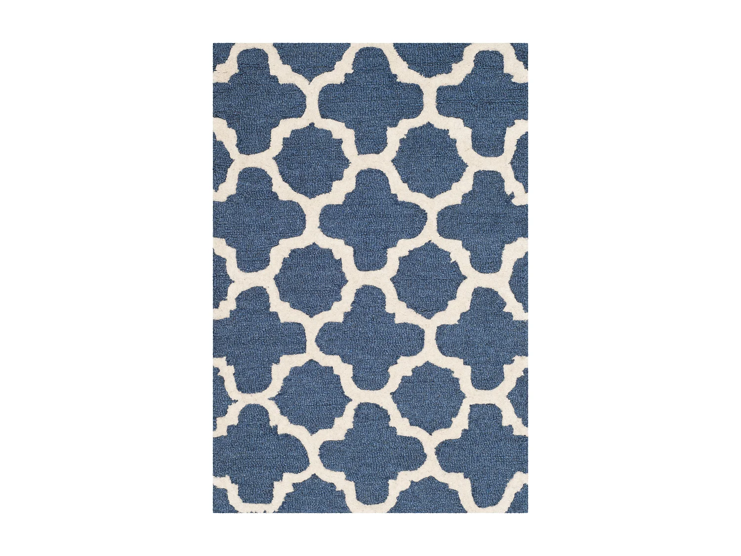 Tapis Bleu Marine/Neutre 61 X 91 cm - Bessa