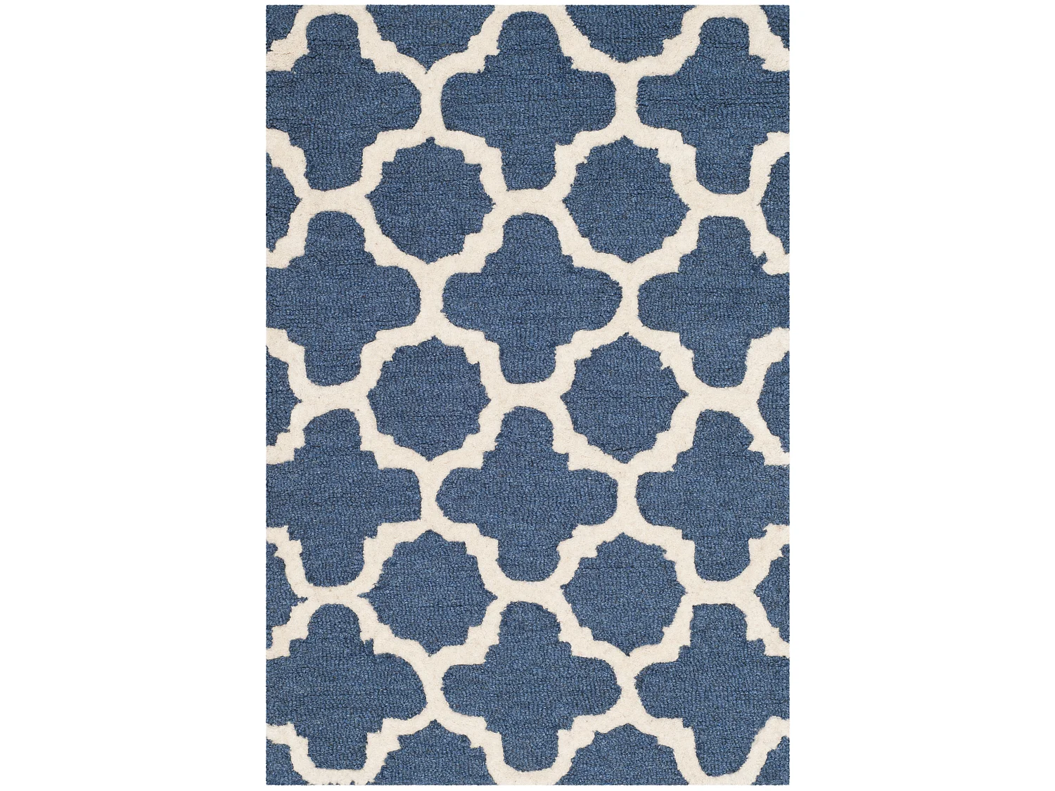 Tapis Bleu Marine/Neutre 61 X 91 cm - Bessa
