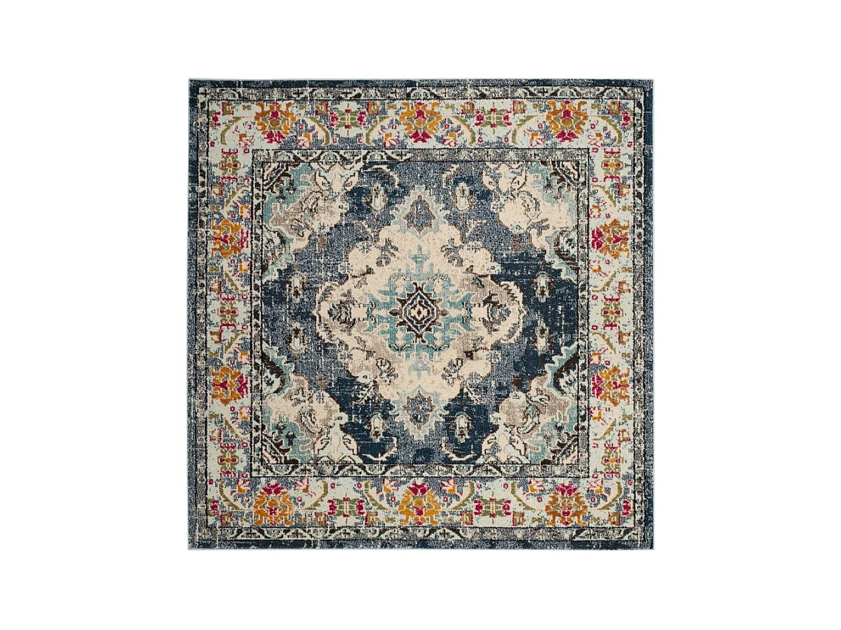 Tapis Bleu Marine/Bleu 201 X 201 cm - Milà