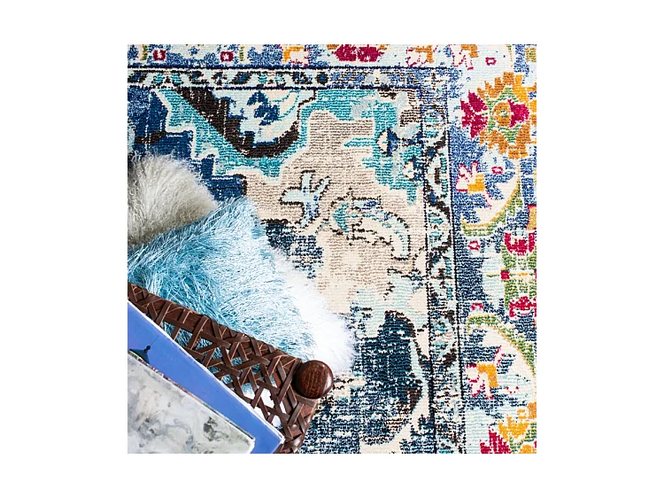 Tapis Bleu Marine/Bleu 201 X 201 cm - Milà