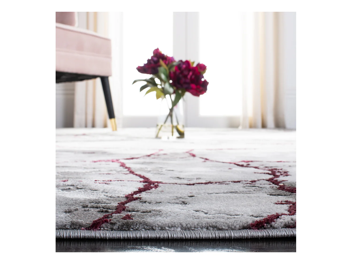 Tapis Gris 122 X 183 cm - Margaretha