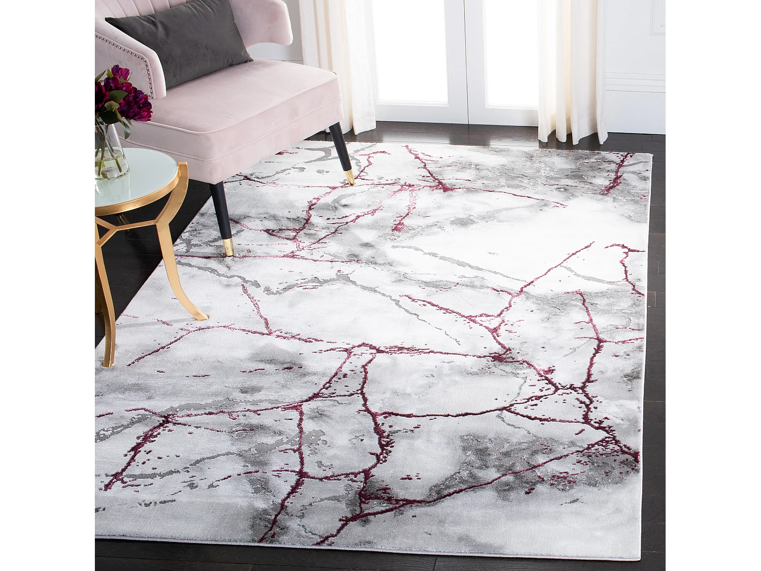 Tapis Gris 122 X 183 cm - Margaretha