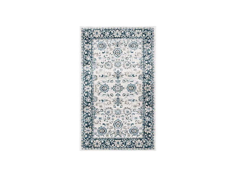 Tapis Neutre/Bleu Marine 122 X 183 cm - Alayna