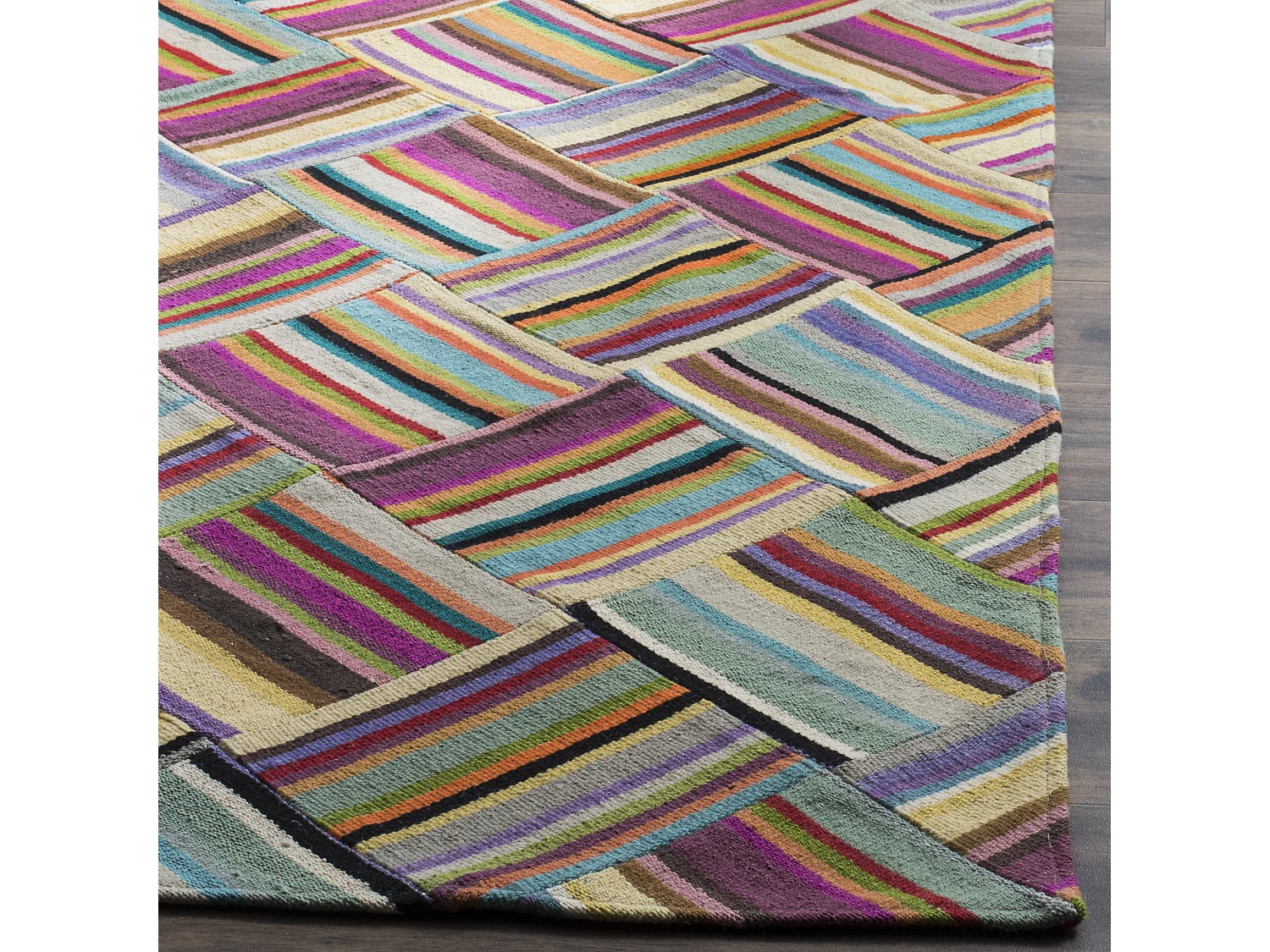 Tapis Rose/Multicolore 122 X 183 cm - Tej