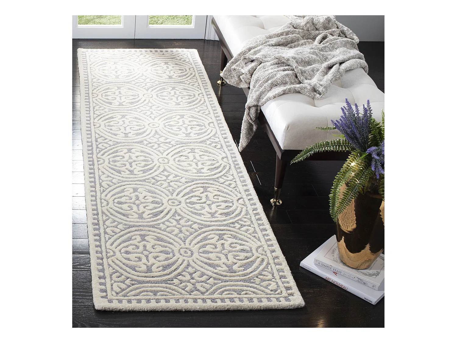 Tapis Gris/Neutre 76 X 244 cm - Roby