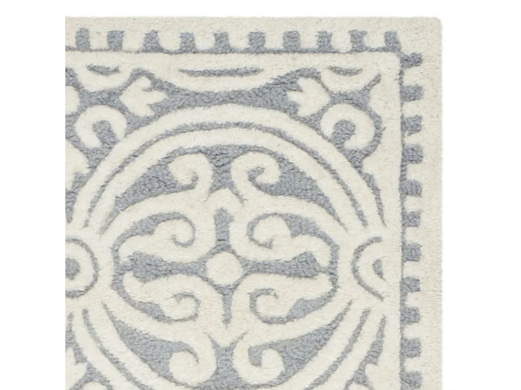 Tapis Argent/Ivoire 76 x 244 cm - Roby