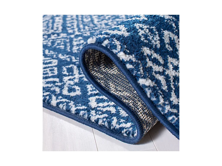 Tapis Bleu Marine/Neutre 91 X 152 cm - Catherine