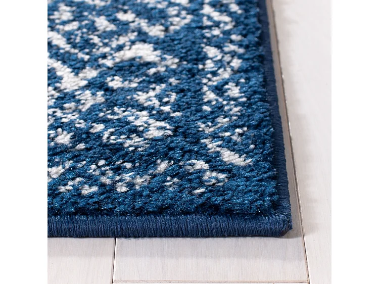 Tapis Bleu Marine/Neutre 91 X 152 cm - Catherine