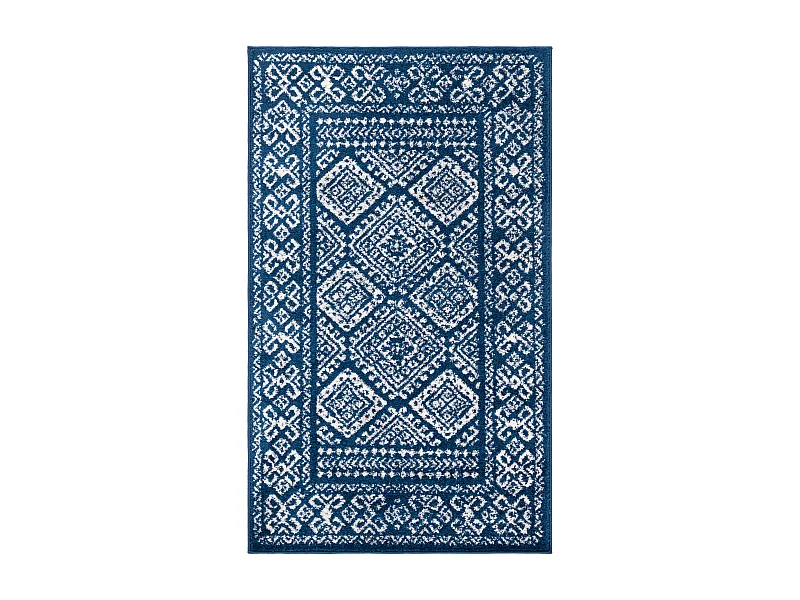 Tapis Bleu Marine/Neutre 91 X 152 cm - Catherine