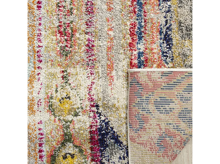 Tapis Gris/Multicolore 91 X 152 cm - Livia