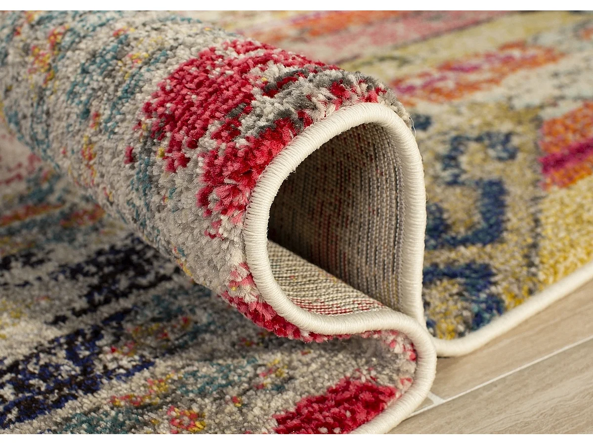 Tapis Gris/Multicolore 91 X 152 cm - Livia