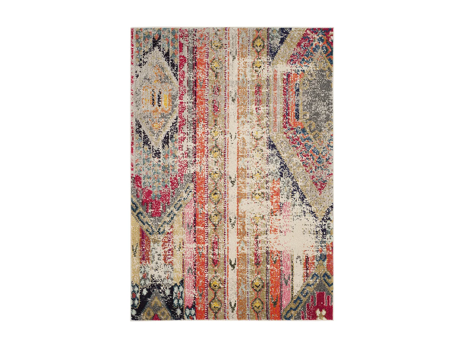 Tapis Gris/Multicolore 91 X 152 cm - Livia