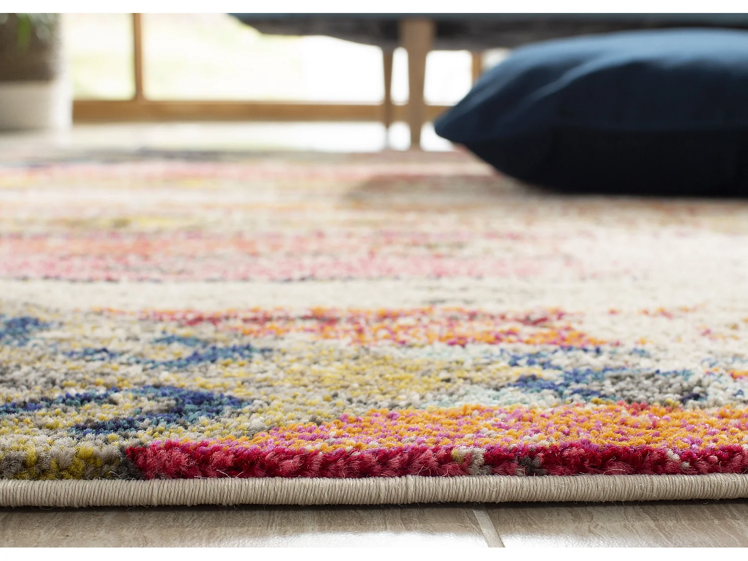 Tapis Gris/Multicolore 91 X 152 cm - Livia