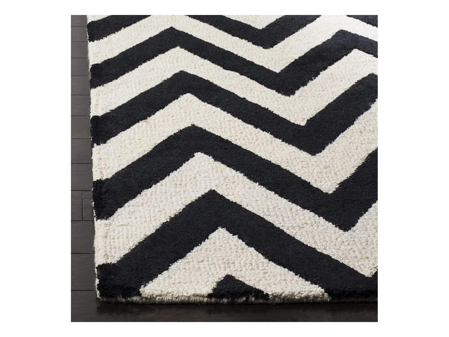 Tapis Noir/Neutre 76 X 244 cm - Stella