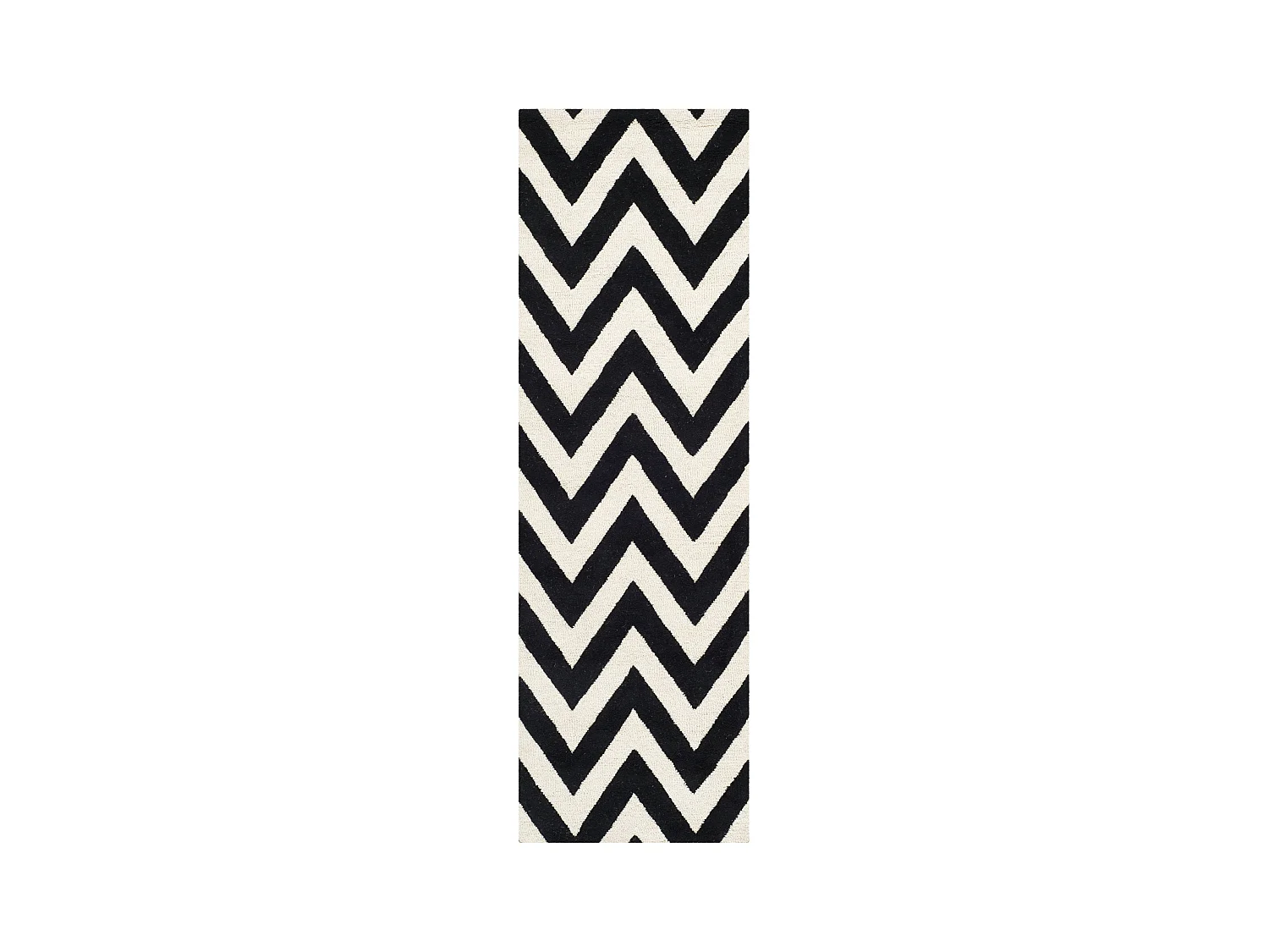 Tapis Noir/Neutre 76 X 244 cm - Stella