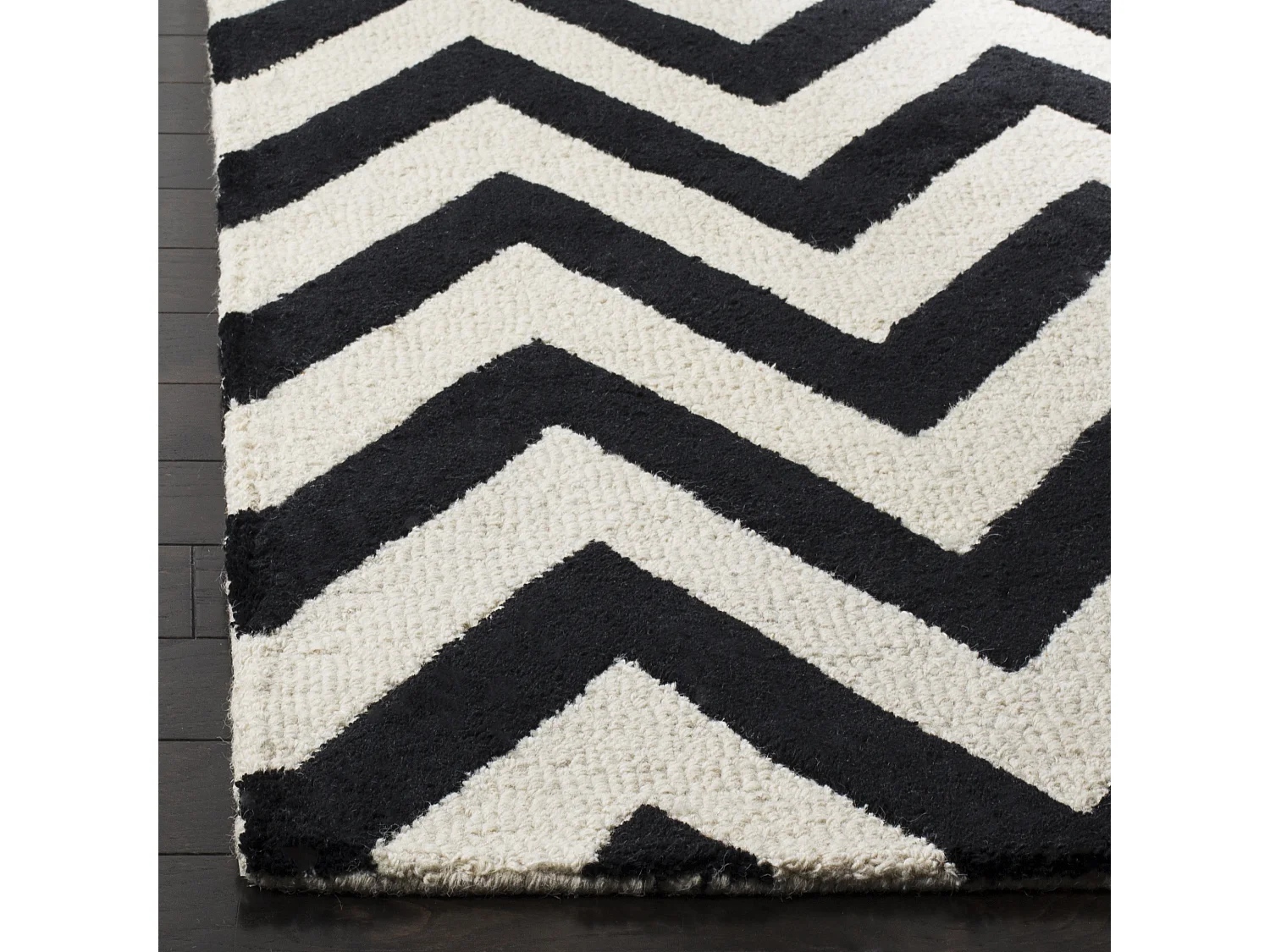 Tapis Noir/Neutre 76 X 244 cm - Stella