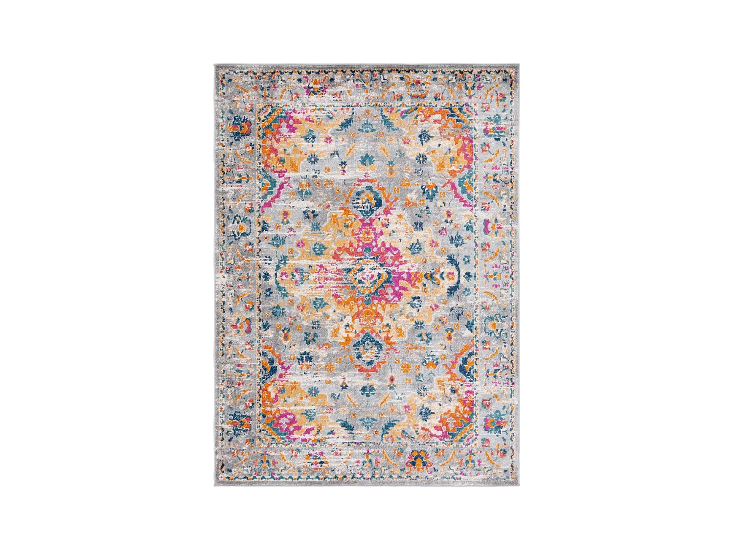 Tapis Gris/Fuchsia 91 X 152 cm - Shannon