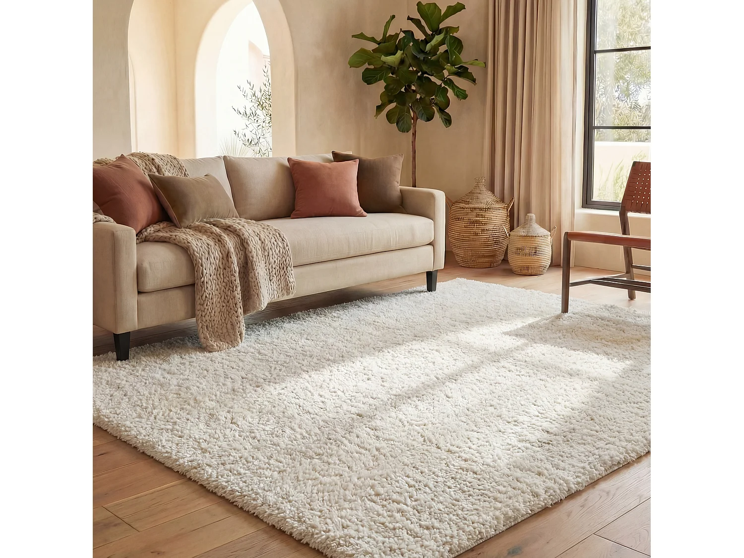 Tapis Blanc 274 X 366 cm - Lola