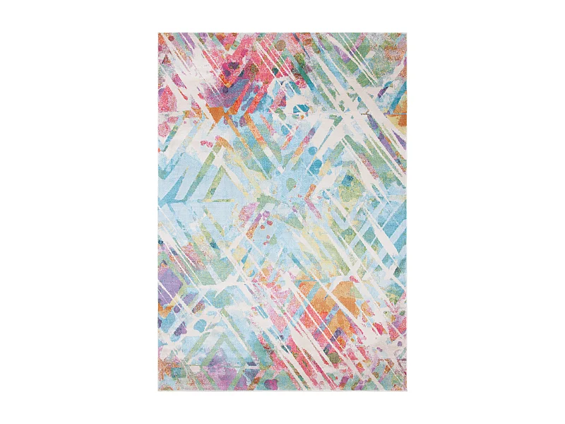 Tapis Neutre/Bleu 122 X 183 cm - Lily