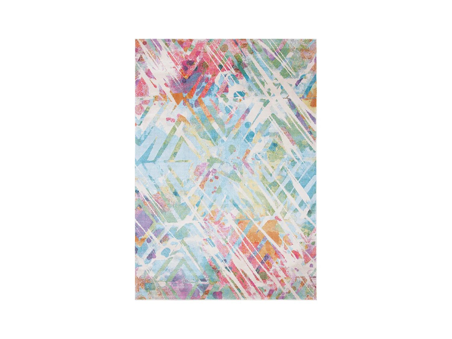 Tapis Neutre/Bleu 122 X 183 cm - Lily