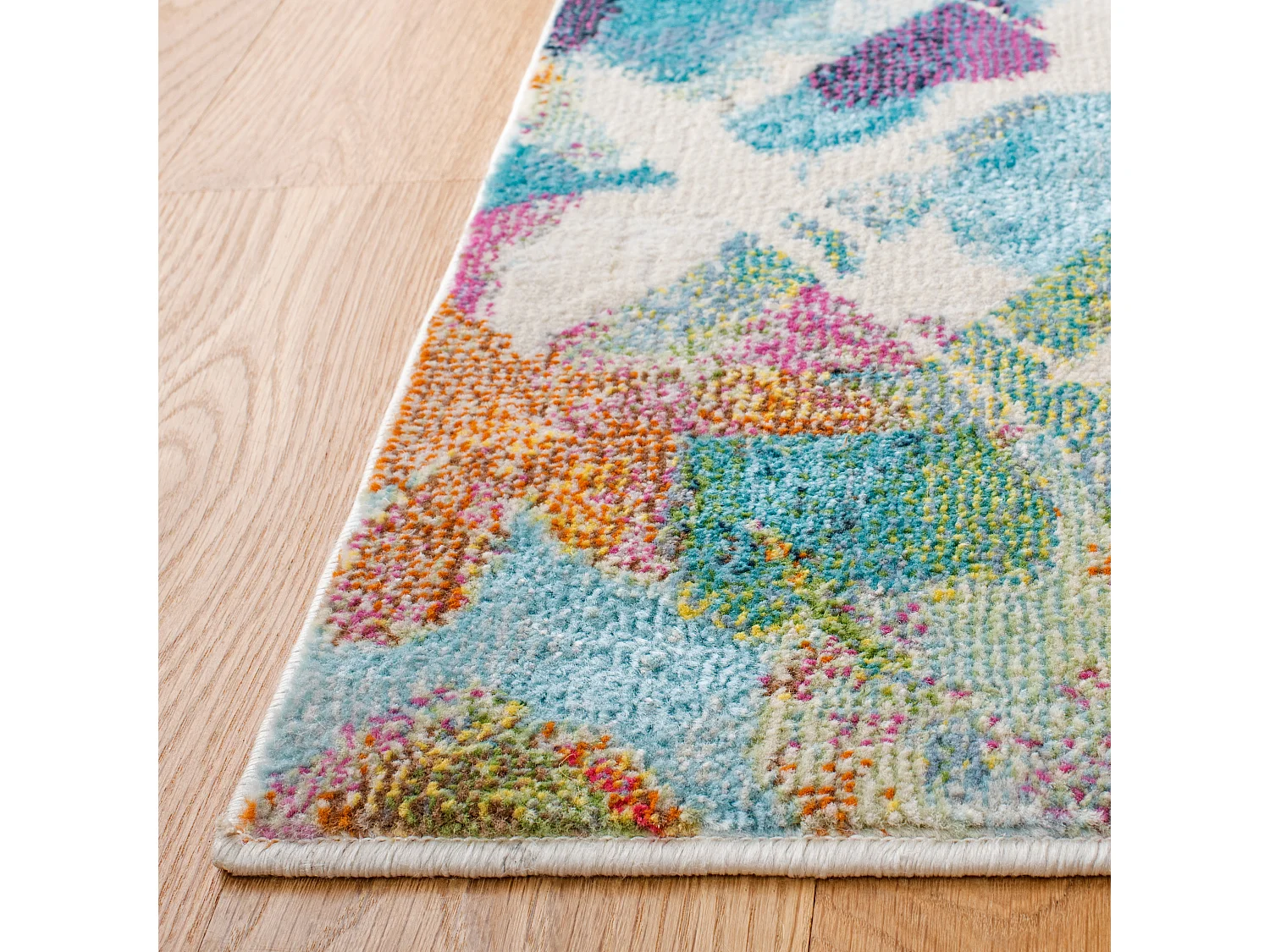Tapis Neutre/Bleu 122 X 183 cm - Lily