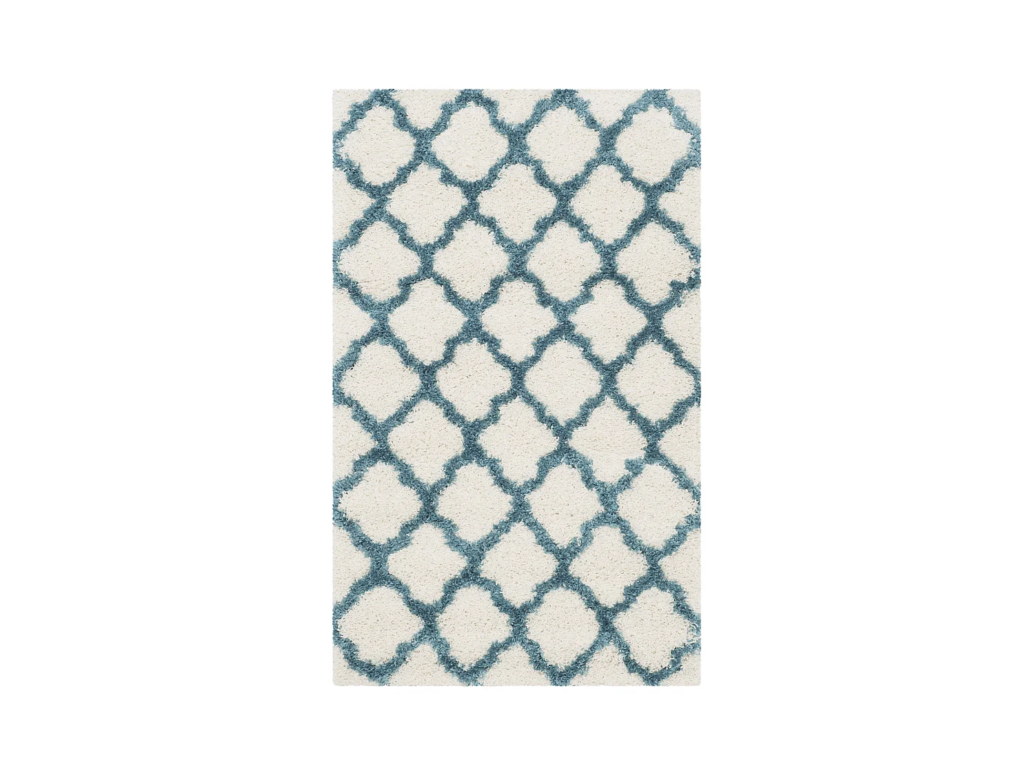 Tapis Neutre/Bleu 91 X 152 cm - Ruth